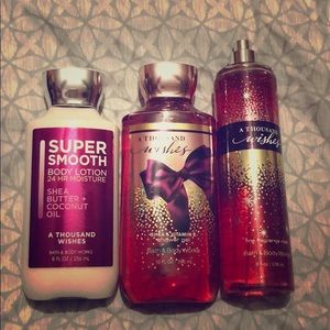 A thousand wishes bath and body works set